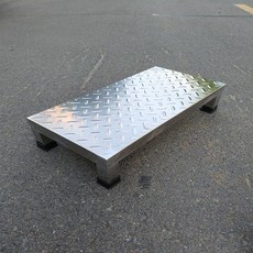 작업 발판 계단식 자동차 상하차 다락방 디딤대 그레이 3단, 길이 70너비 30높이 15cm, 기본 차종