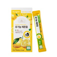 영진약품 영플랜 유기농 레몬즙, 14개, 20g