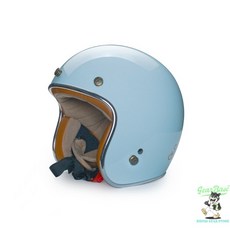 【Gear Base 吉兒基地】 摩德 MODER 安全帽 MORENDI莫蘭迪-亮光淺水藍 復古帽, 1個