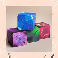 변신 자석 큐브 장난감 블럭 퍼즐 어린이 두뇌 입체 매직, 1개, 1cl3 레드