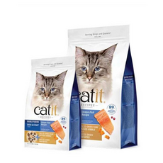 Catit 貓糧 三鮮凍乾糧 皮毛亮麗配方 1.8kg，促進皮毛健康，減少毛球形成, 混合口味, 1.8kg, 1包
