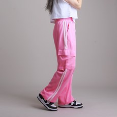 댄마샵 컬러라인 카고 스트링 와이드팬츠 하의 줌바댄스복 방송댄스복 에어로빅복