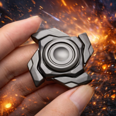 고급 EDC 피젯 슬라이더 미니 자석 메탈 회전 스트레스 해소 성인용 장난감, 1개, 실버