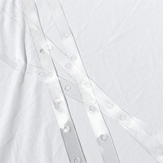 지엔 백화점 의류 매장 공간활용 상하의디피 한벌옷걸이 펀칭 연결고리 다단옷거리 PVC 10묶음, 투명, 10개