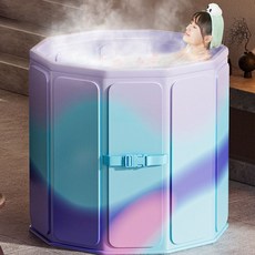 반신욕조 간이 GDM 목욕탕 접이식 간편한 52173ea 1(ea), 핑크솔트