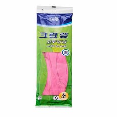 크린랲 고무장갑, 핑크, 소(S), 5개
