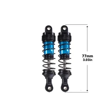 Wltoys 144001 금속 충격 흡수 장치 오일 댐퍼 RC 자동차 업그레이드 부품 액세서리, 03 Blue