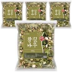 건강중심 국산 말린 황칠나무 잎 가지, 4개, 500g
