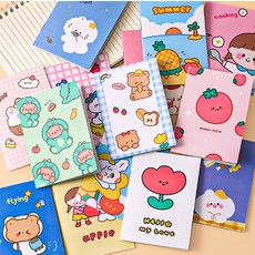 創意未來可期小本子 小學生文具獎品禮品開學季口袋隨身記事本, 1個, 卡通64k小本子50本裝:1