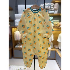 모이몰른 미술놀이 촉감놀이 방수원단 햄릿미술가운 M2554R913P, 옐로우