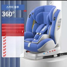 레인드랍스 쌍둥이카시트 카시트 360 주니어카시트, 1개, 플레이풀핑크 안전벨트 + 측면윙보호