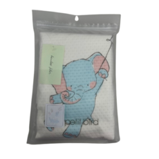 韓國Petit Bird竹纖維嬰幼兒防水保潔床墊/防尿墊，柔軟舒適透氣，可愛企鵝圖案，方便清洗, 大象家族,100*130, 1個