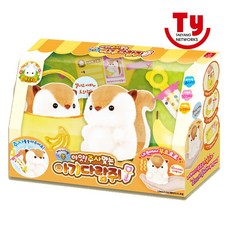 부르르 아얏 주사맞는 아기다람쥐 작동인형, 혼합색상, 120mm, 1개