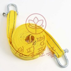 씨엠닷컴 U자형 자동차 견인로프 5톤 5m 노랑 다용도끈