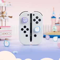 QTR OLED搖桿帽 Switch Lite 蘑菇頭 搖桿套 蘑菇帽 貓肉球 聖誕節 類比套 搖桿保護 類比搖桿 極想, 1個, 飛天羽翼_極想品牌四入組, 五顏六色, 飛天羽翼_極想品牌四入組