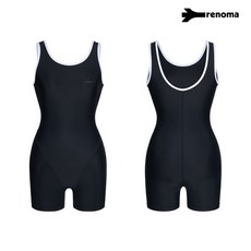 [AK플라자] [레노마수영복] 여성 U백 2부 반신 원피스 수영복 LS2F861_BK