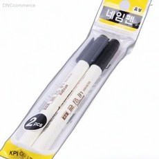 KPI 유성 네임펜 블랙 2입 사무실소모품 초등학생준비물, 1개, 상세페이지 기재