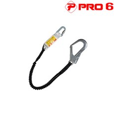 PRO6 안전 현장 벨트용 건설 산업용 작업용 건설 공사장 주상 대구경 엘라스틱 죔줄, 1개, 알루미늄