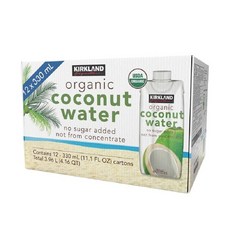 커클랜드 시그니춰 유기농 코코넛워터 330ml x 12, 12개