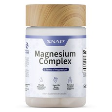 SNAP Supplements 複合鎂膠囊, 60錠, 1個