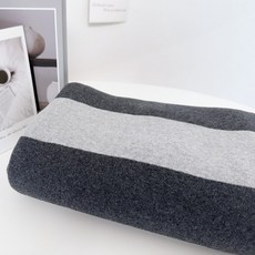 CRT 036 탐나요 넓은 스트라이프 스판 원단 줄무늬 패브릭 단가라 대폭 천, 1개, 민자멜란차콜