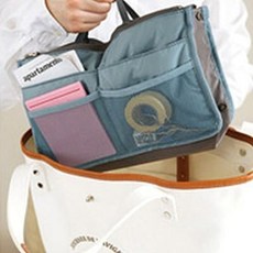 PS樂 韓版防水雙拉式多功能收納包 包中包 文具袋 化妝包 旅行收納袋 雜物整理袋