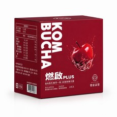 樂康森醫 燃啟PLUS 康普茶沖泡粉 蘋果西打口味, 1個, 20份