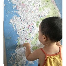 대한민국 여행지도 큰 포스터 여행유투버 필수품 여행정보 d-13528138, (주)나우맵소프트, free