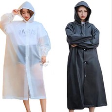 엠다인 성인용 다회용 우비 남녀공용, 화이트