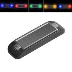 자전거 킥보드 태양광 충전 충돌 방지 LED 라이트 후미등 안전등 깜박이 점멸등 바이크 오토바이 자동차, 1개, BI245.선택5-충돌방지 라이트 B/R, BI245.충돌방지 라이트 블루레드