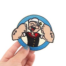 大力水手刺繡布貼, 1個