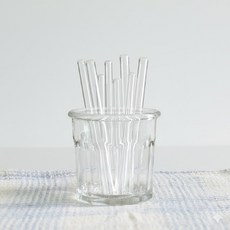 Werra 짧은 유리빨대 4종 제로웨이스트 버블티용 스트로우, 투명, 1세트, 옵션 2