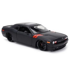 Zhijing Challenger Sports Car Static Die Cast Vehicles Collectible Model 자동차 장난감 다이캐스트 및 자동차(검은 색), 1개