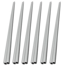 Samou RV 차양 레일 채널 6피스 50cm 피규어 8개 플라스틱 스트립 커넥터 모든 캠핑카 텐트 액세서리용 221898