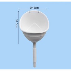 공사장 간이 소변기 건설 현장 건축 남성용 화장실 농촌 농막, 1. 흰색 소변기 + 74cm 호스