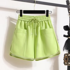 【高腰顯瘦A字】運動短褲 熱褲 三分褲 闊腿褲 休閒褲 外穿短褲 夏季女裝 甜美風 冰絲速幹 瑜伽健身 日常百搭