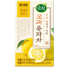 순작 모과 유자차 티백, 800mg, 20개입, 4개