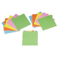 同春TON CHUNG S5 拱型夾格頁紙二孔五段, 1個, 粉紅、藍、綠、正黃、柑