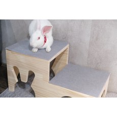 八刀草兔子遊戲屋 松木遊戲屋 兔子躲藏 倉鼠 小白兔 寵物樓梯 台灣製作 寵物遊戲屋, 1個, 灰色, 灰色