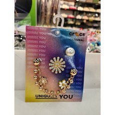 크록스 럭셔리 지비츠@@ 프리티 인 골드 5팩 10014866