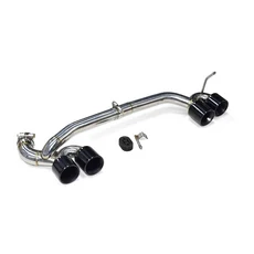 BMW F30 2013-2016용 HhmDual 머플러 팁 M3 스타일 쿼드 배기 파이프 노즐, 09 320i Black