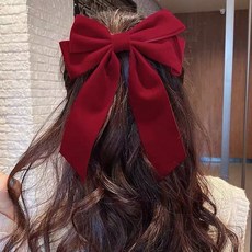 RoseAria 여성 벨벳 리본 헤어핀