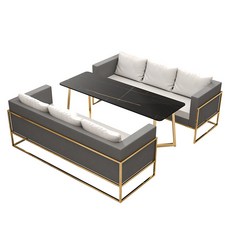 2인테이블세트 원룸 2인용 식탁 미니 세트 2인 테이블 원형, 1개, Q. 6인용 조합 (그레이+크림)