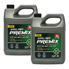에이원 프리믹스 부동액 희석완제품 녹색 3리터, 3L, 2개