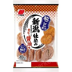 산코 니이가타 시코미 센베이 쇼유 쌀과자 (간장 맛) 30개입, 1개