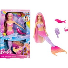 바비 인어 인형 핑크 헤어가 있는 말리부 스타일링 Barbie Mermaid Doll, 여러 가지 빛깔