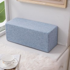 사각 팔걸이 쿠션 각진 팔꿈치 고밀도 팔받침, 블루