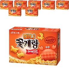 Binggrae 迷你螃蟹餅乾 原味, 40g, 8盒