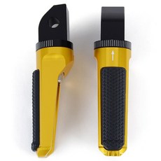 Triumph Bonneville Thruxton 뒷좌석 스크램블러 발판 스피드 1200 T100 T120 스트리트 승객 675 데이토나 트리플 1200XC, [03] 금, 1개