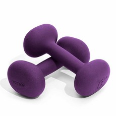 YOTTOY 여성용 웨이트 덤벨 세트 0.9-6.8kg(2-15파운드) 덤벨 2개 세트 홈 운동용 미끄럼 방지 핸드 웨이트 휴대용 근력 훈련 네오프렌 덤벨 (퍼플 0.9, YOTTOY 여성용 웨이트 덤벨 세트, 0.9-6.8k